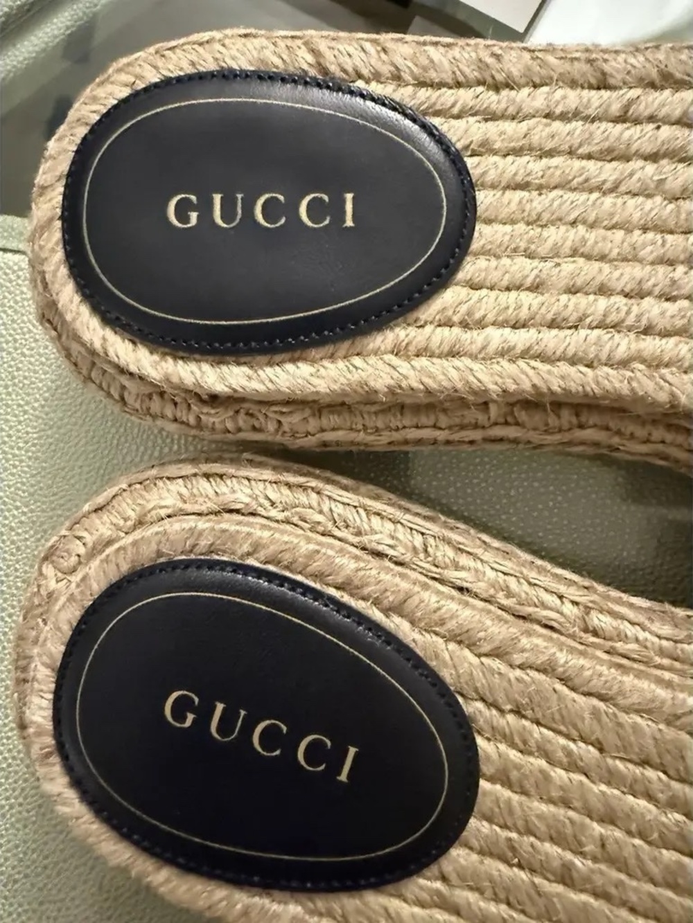 Gucci "Sabela"  espadrille sandals - Picture 3 of 5